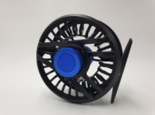 A&M SWR # 5/6 Fliegenrolle Schwarz / Blau