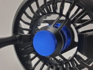 A&M SWR # 5/6 Fliegenrolle Schwarz / Blau