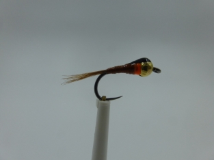 Size 12 Tungsten Brown Perdigon Barbless