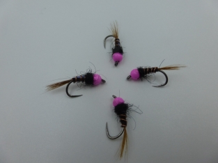 Size 18 Tungsten Pink TT Pheasant Barbless