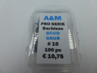 Scud/Grub Wide Gape Size 10 Pro Serie Barbless - 100 pc