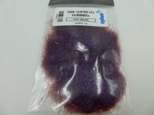 Sybai Fine UV ice Dubbing Fiery Brown