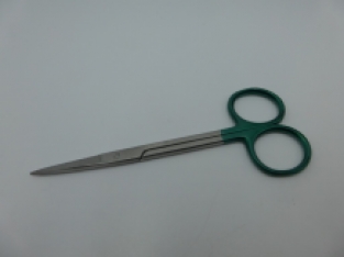 A&M Scissor 12 cm Straight - Green plated
