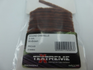 Textreme Round Chenille 3 mm - 60 Brown