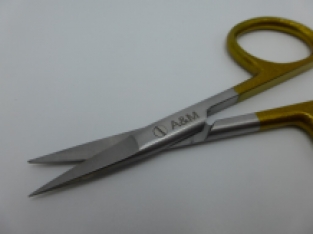 A&M All Purpose recht gold plated 12 cm