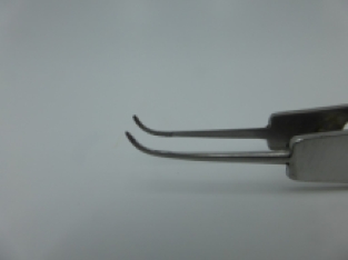 A&M Tweezers Curved  - Silver Gold