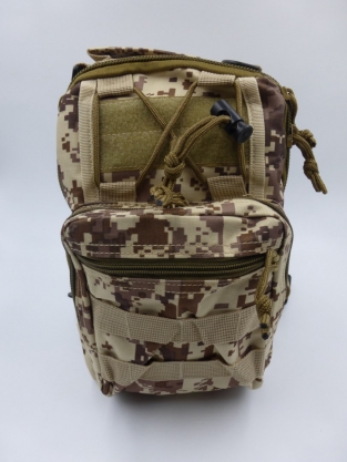 A&M Sling Bag Brown/Cream  Camo 600 D