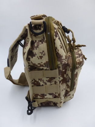 A&M Sling Bag Brown/Cream  Camo 600 D