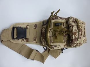 A&M Sling Bag Brown/Cream  Camo 600 D